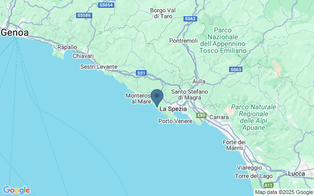 Kaart met locatie Manarola